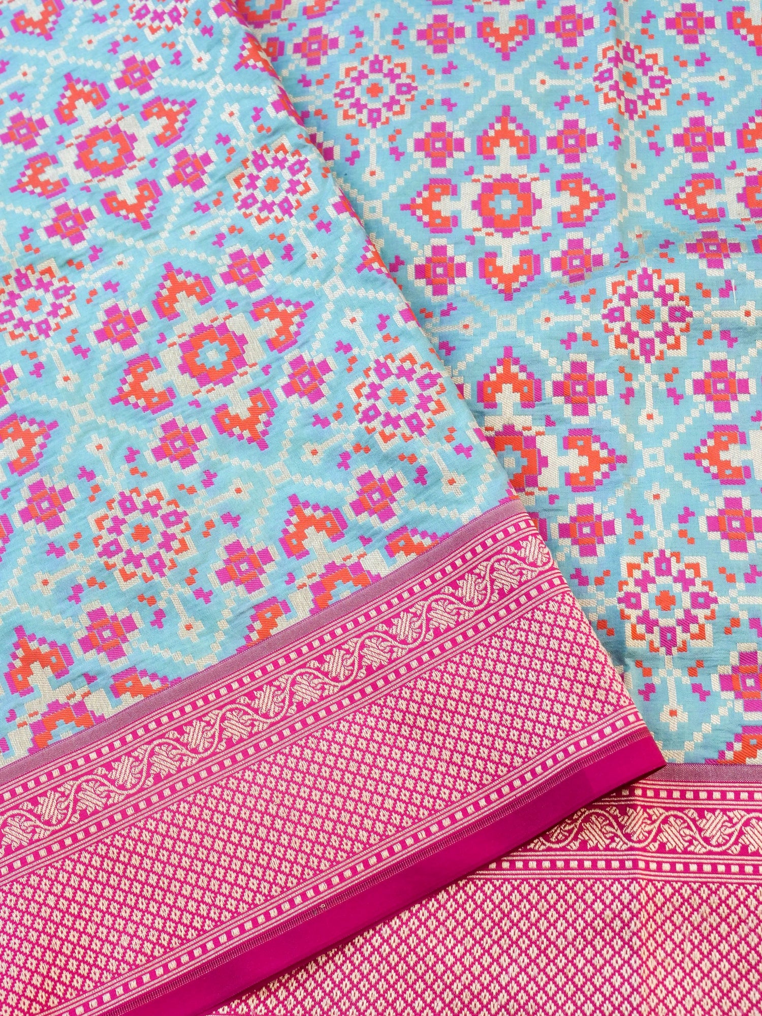 Handloom Banarasi Katan Silk Patola Dupatta - Khinkhwab