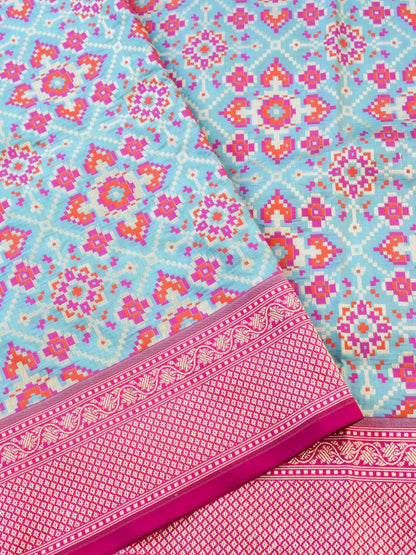 Handloom Banarasi Katan Silk Patola Dupatta - Khinkhwab