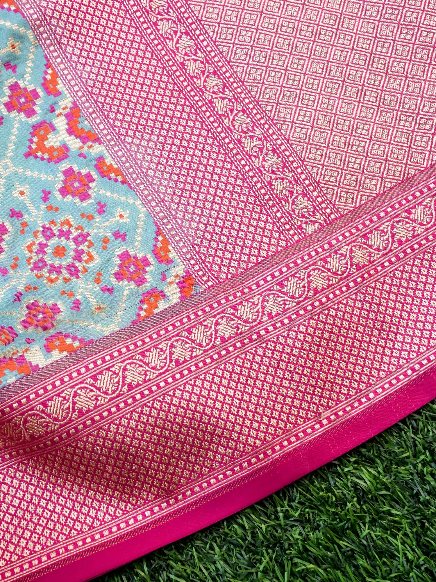 Handloom Banarasi Katan Silk Patola Dupatta - Khinkhwab