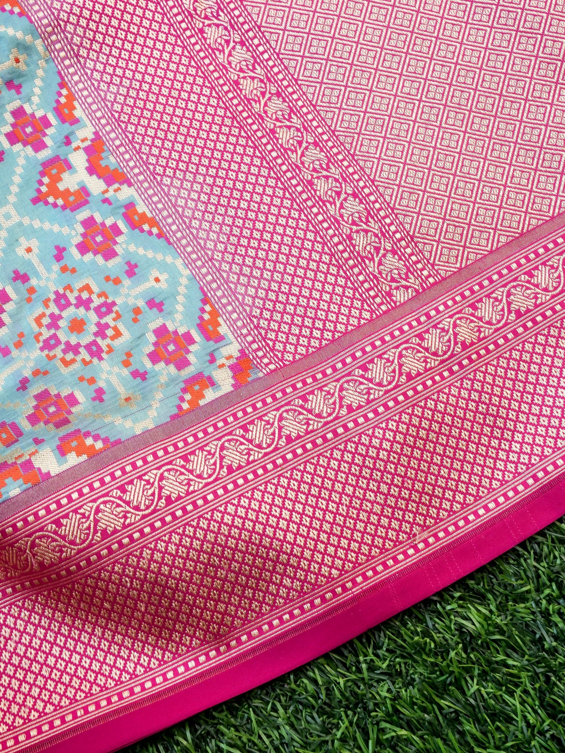 Handloom Banarasi Katan Silk Patola Dupatta - Khinkhwab