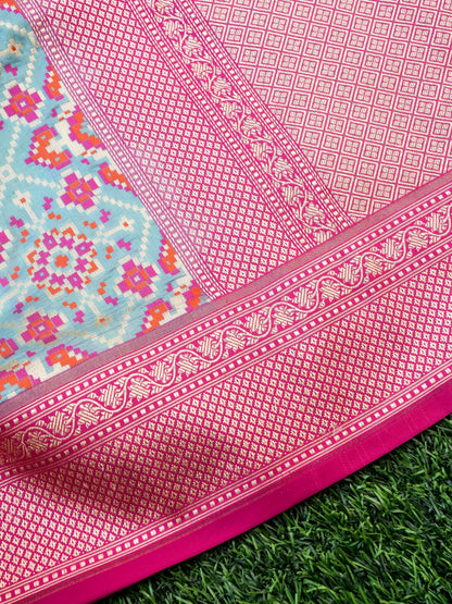 Handloom Banarasi Katan Silk Patola Dupatta - Khinkhwab