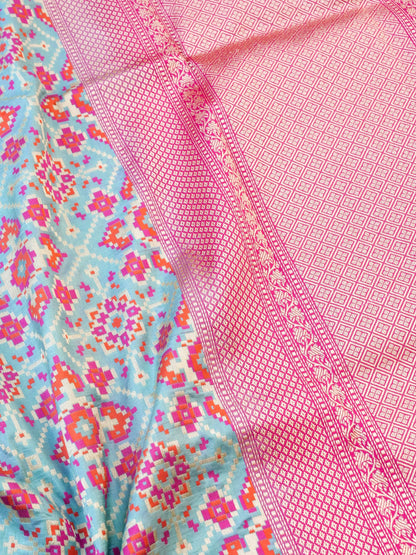 Handloom Banarasi Katan Silk Patola Dupatta - Khinkhwab
