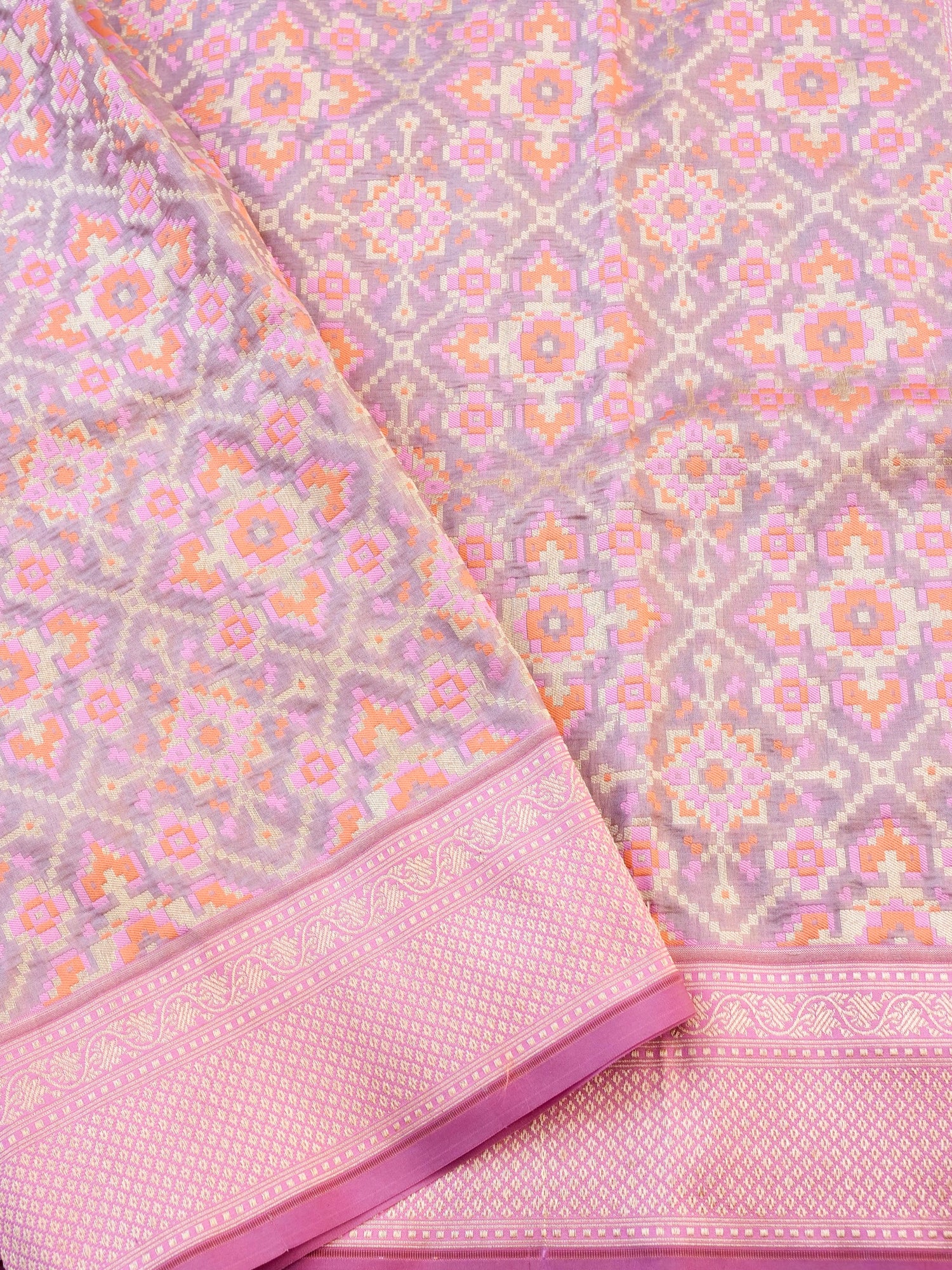 Handloom Banarasi Katan Silk Patola Dupatta - Khinkhwab