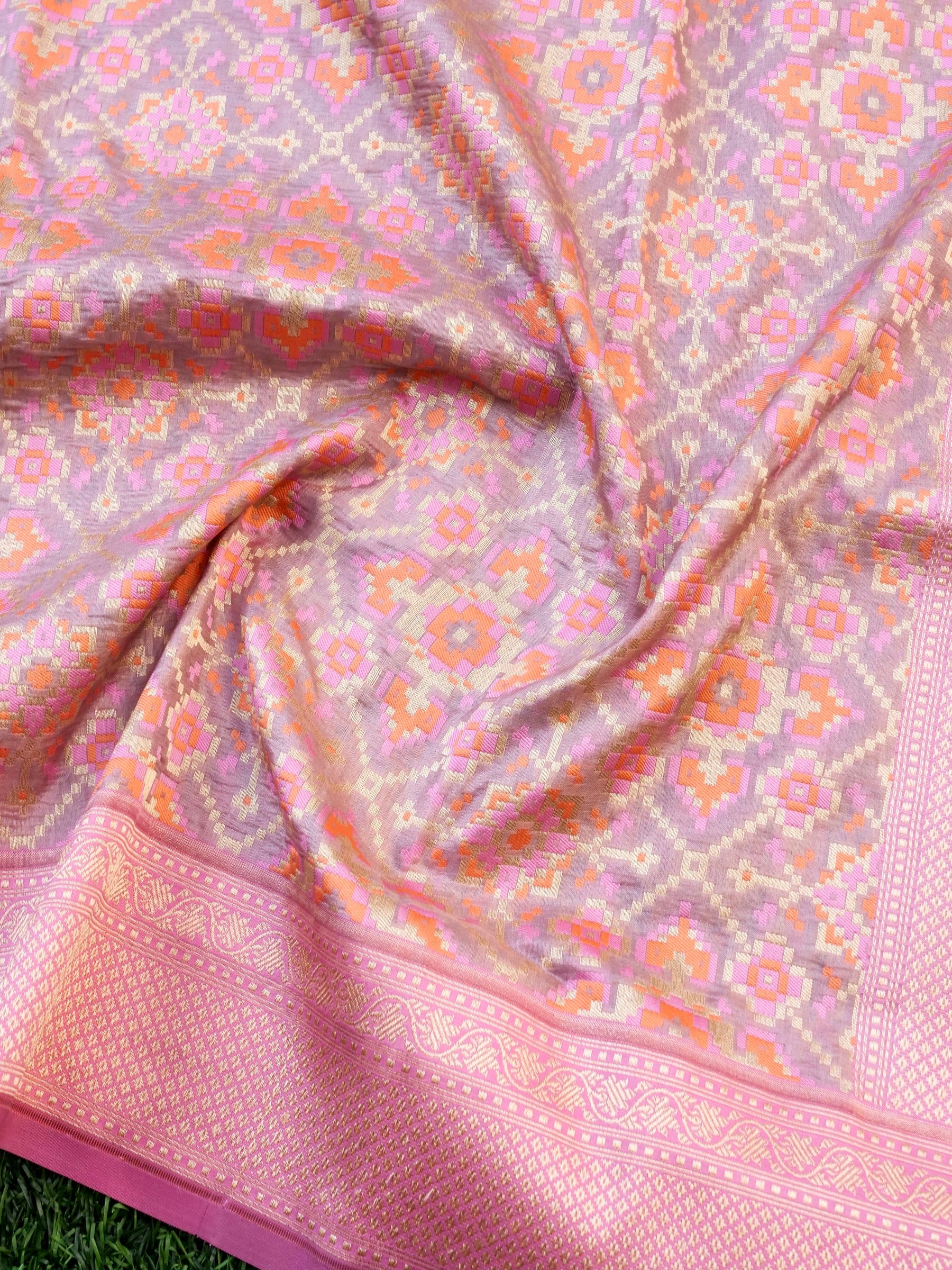 Handloom Banarasi Katan Silk Patola Dupatta - Khinkhwab