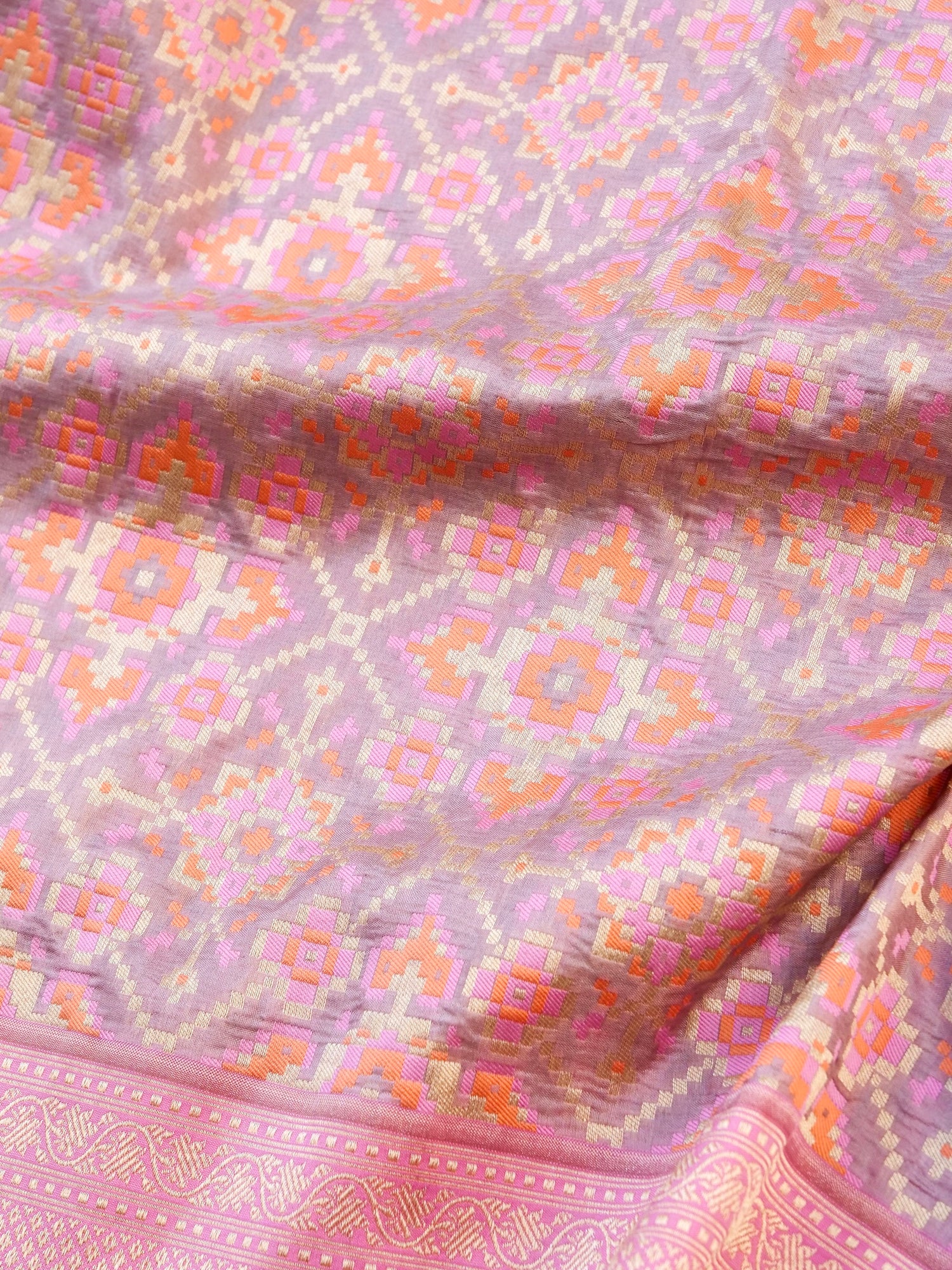 Handloom Banarasi Katan Silk Patola Dupatta - Khinkhwab