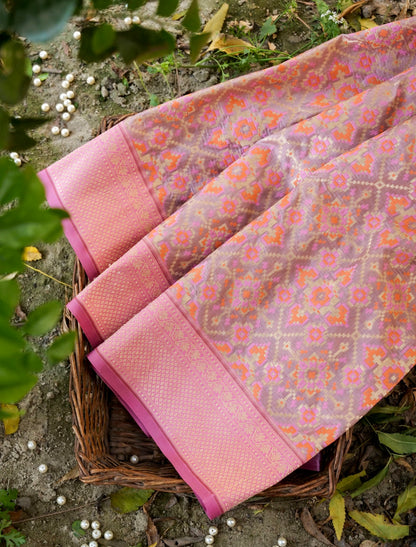 Handloom Banarasi Katan Silk Patola Dupatta - Khinkhwab