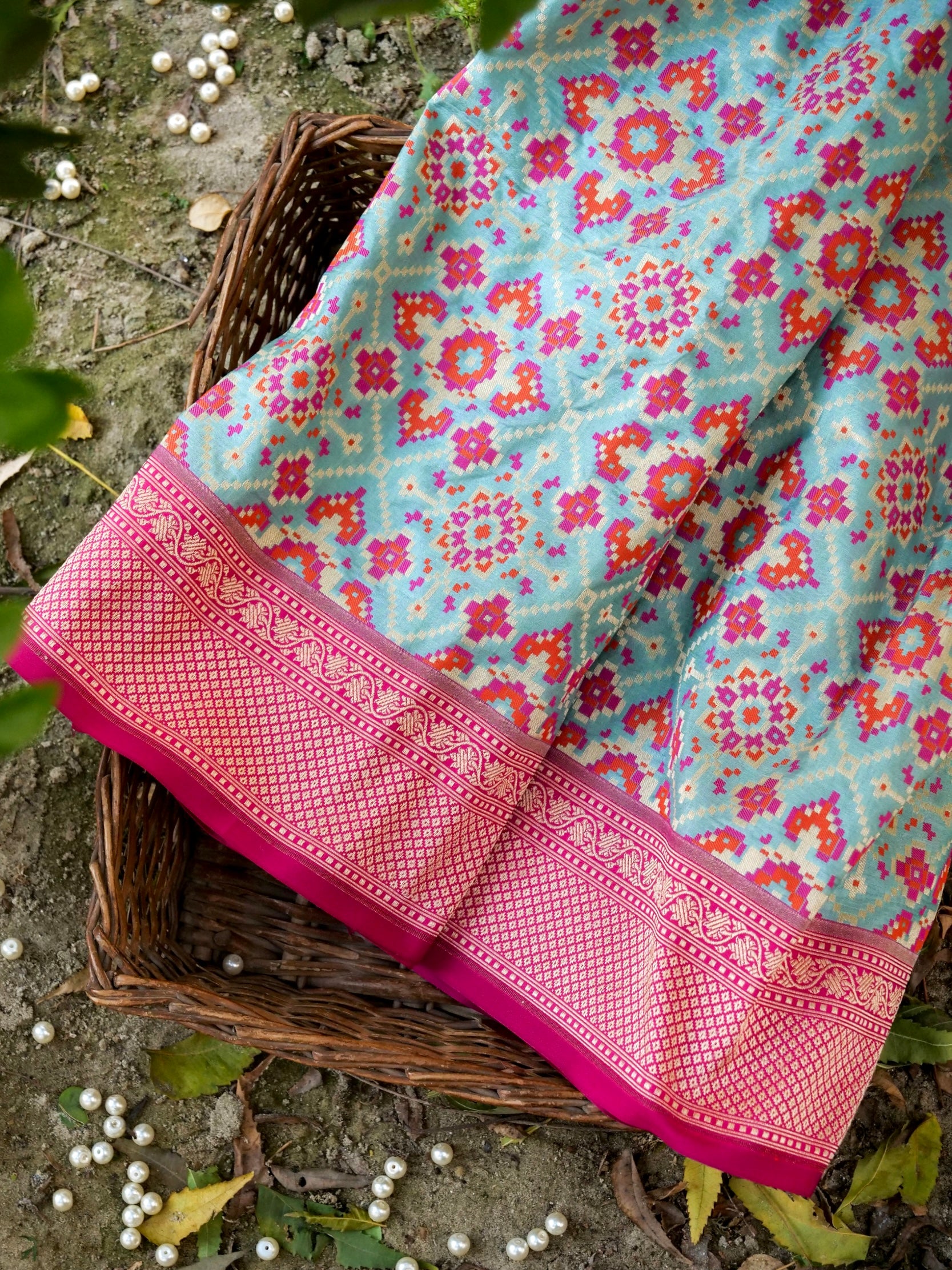 Handloom Banarasi Katan Silk Patola Dupatta - Khinkhwab