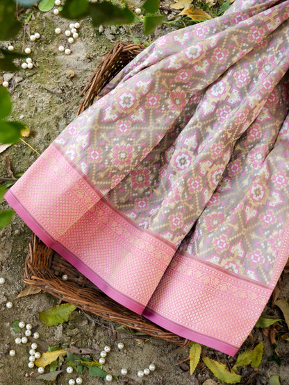Handloom Banarasi Katan Silk Patola Dupatta - Khinkhwab