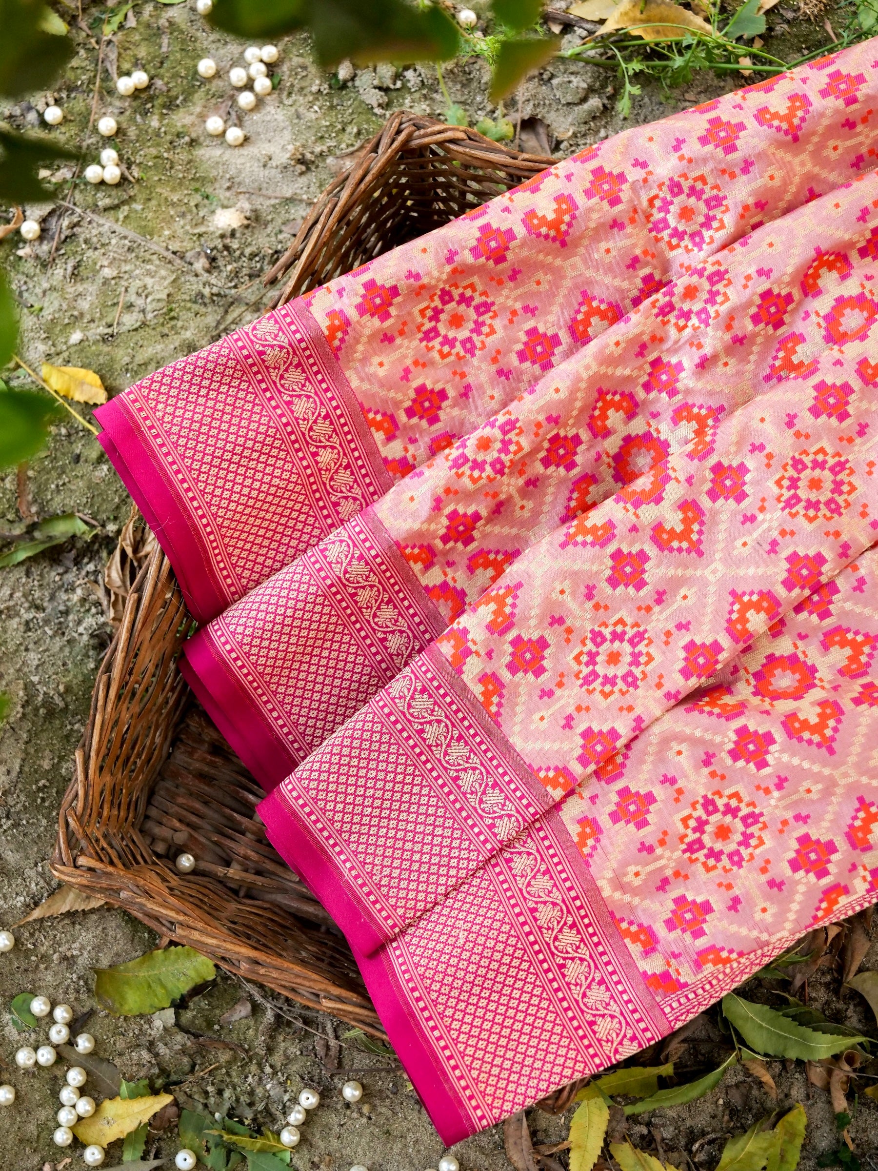 Handloom Banarasi Katan Silk Patola Dupatta - Khinkhwab