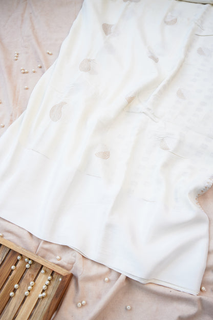 Pure Moonga Silk Handloom Banarasi Saree with Satin Border