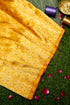 Pure Brocade Banarasi Meenakari Jaal Fabric in Yellow - Khinkhwab