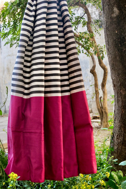 Handwoven Pure Mashru Silk Banarasi Saree - Khinkhwab