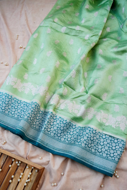 Pure Moonga Silk Handloom Banarasi Saree