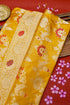 Banarasi Katan Silk Kadwa Handloom Saree in Mustard - Khinkhwab