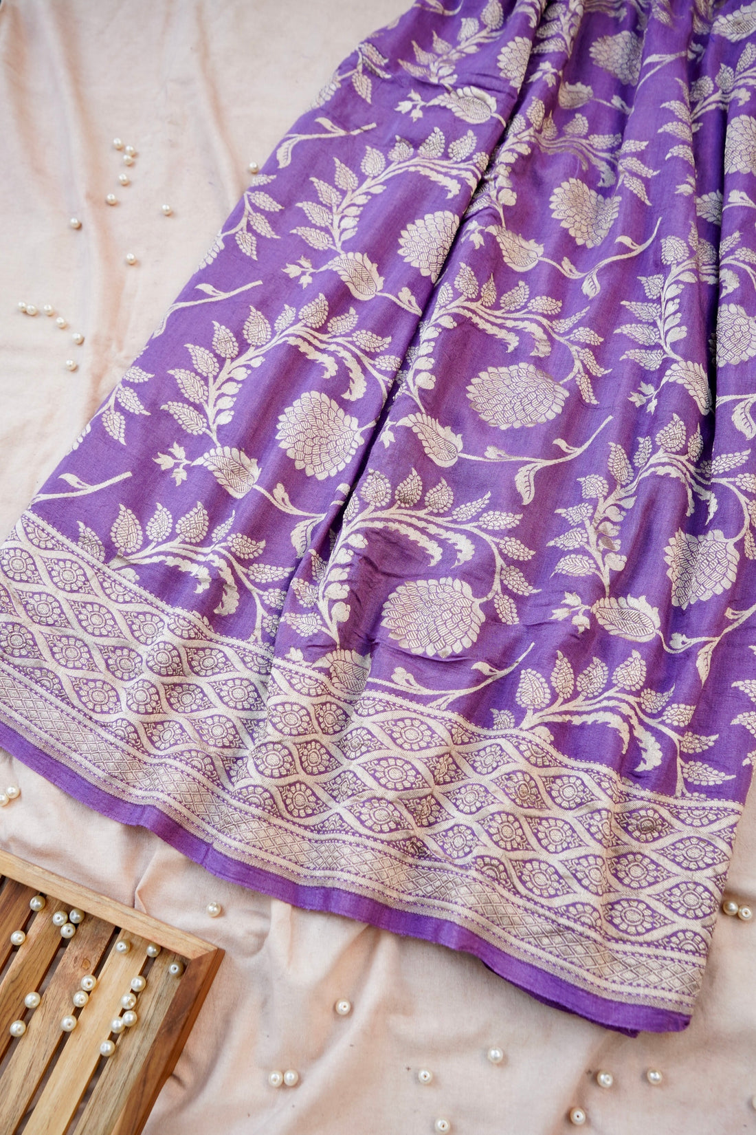 Pure Moonga Silk Handloom Banarasi Saree