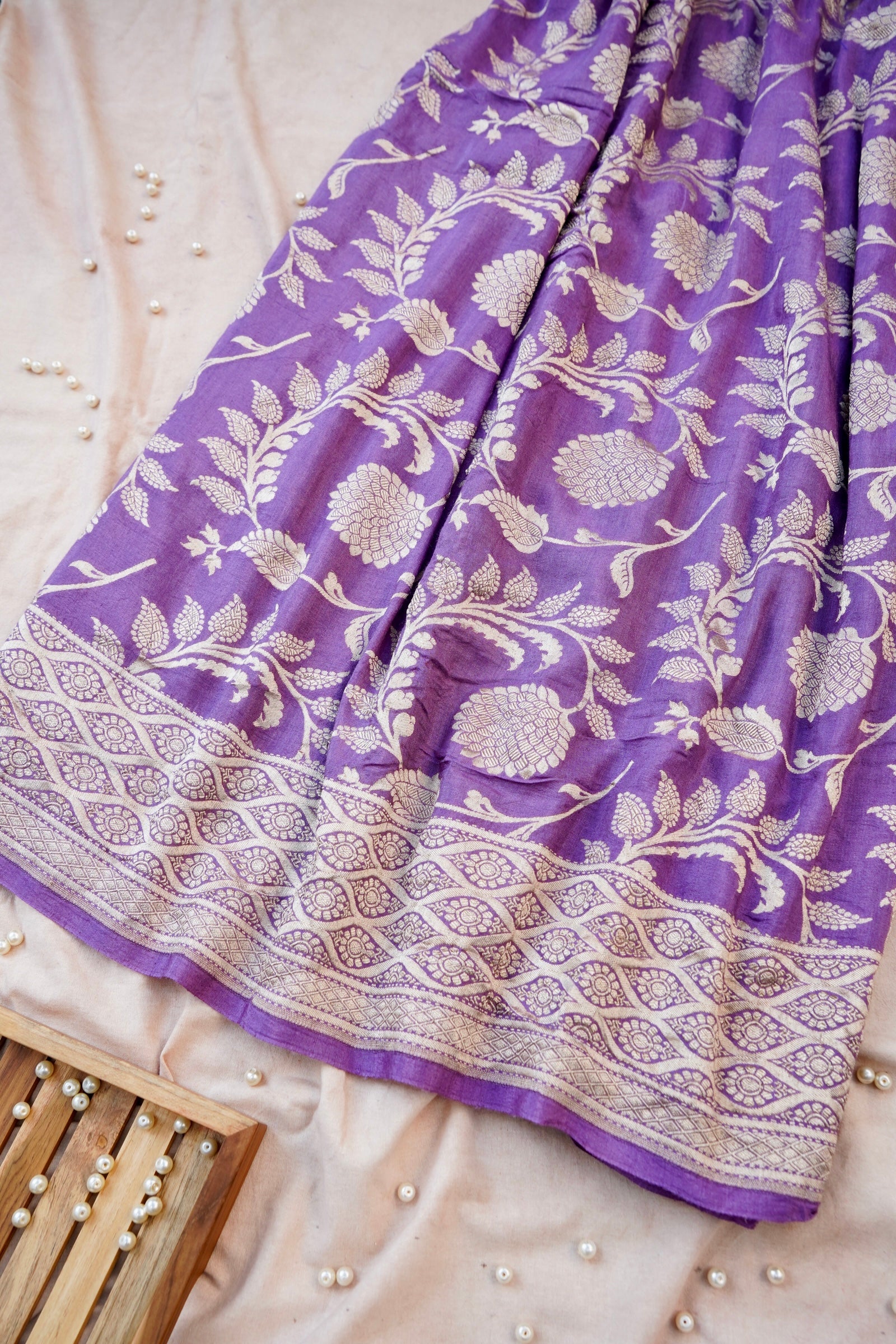 Pure Moonga Silk Handloom Banarasi Saree