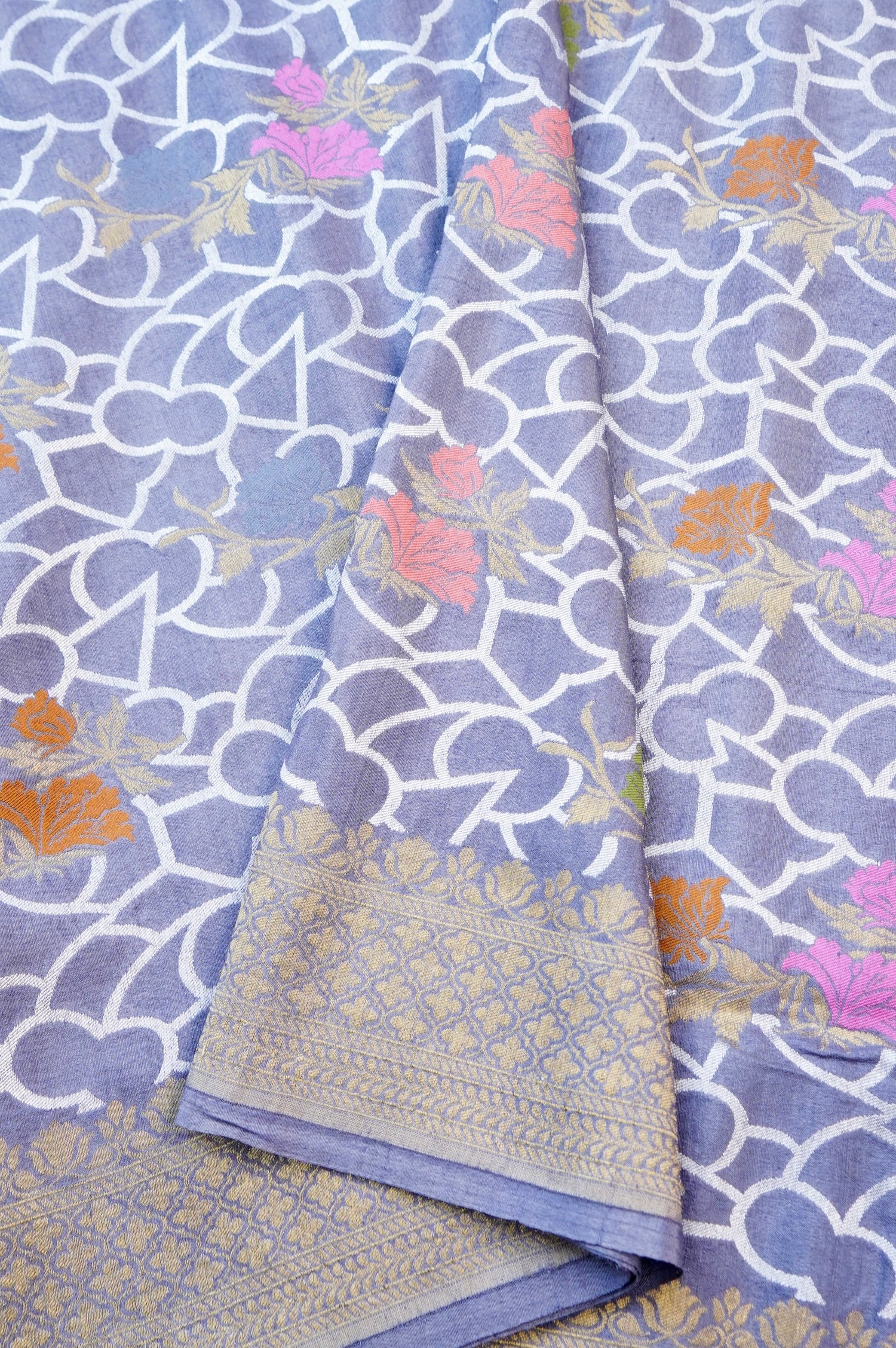 Pure Moonga Silk Handloom Banarasi Saree with Tilfi