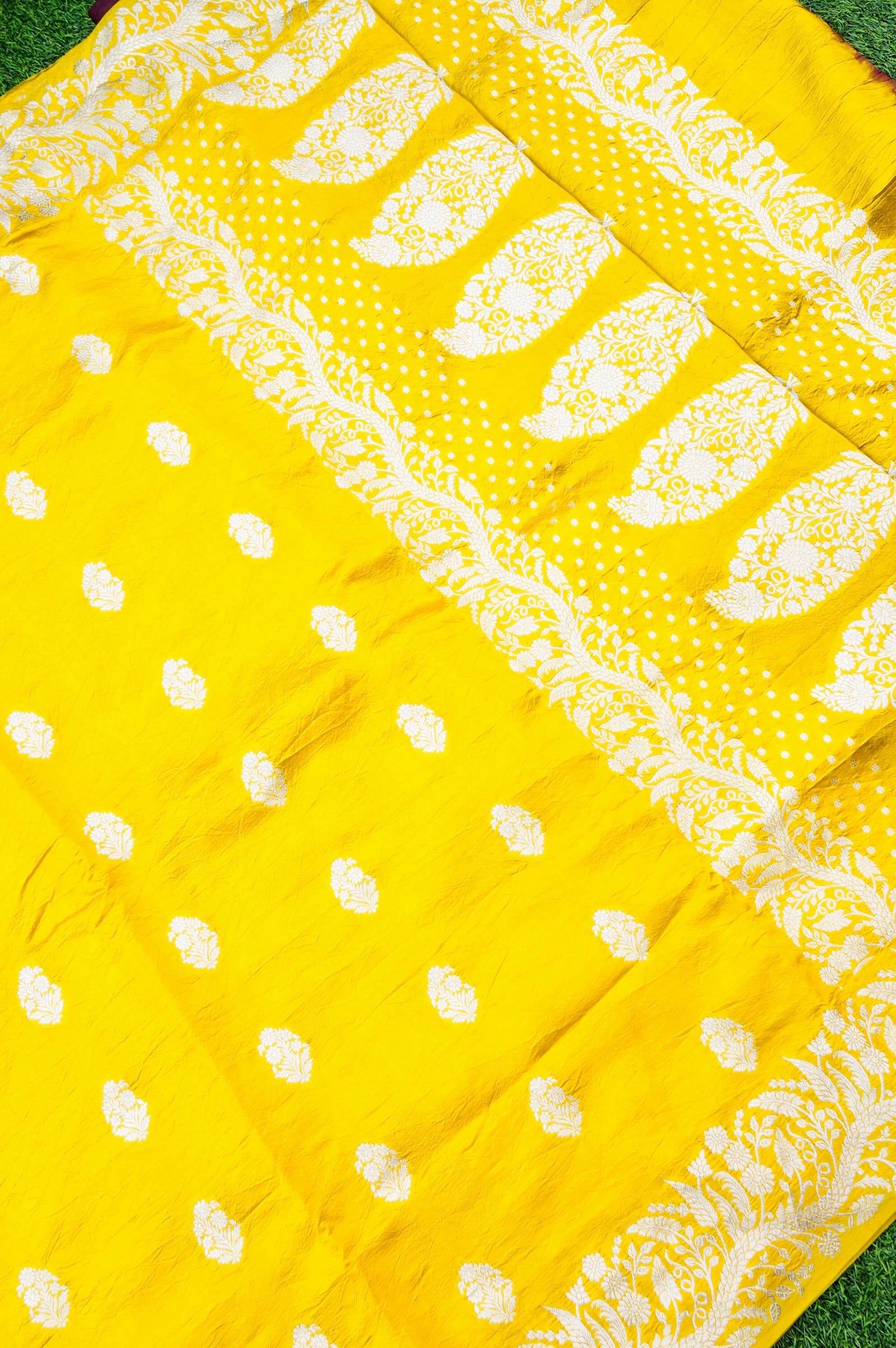 Pure Moonga Silk Handloom Banarasi Saree