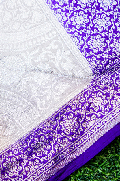 Pure Moonga Silk Handloom Banarasi Saree