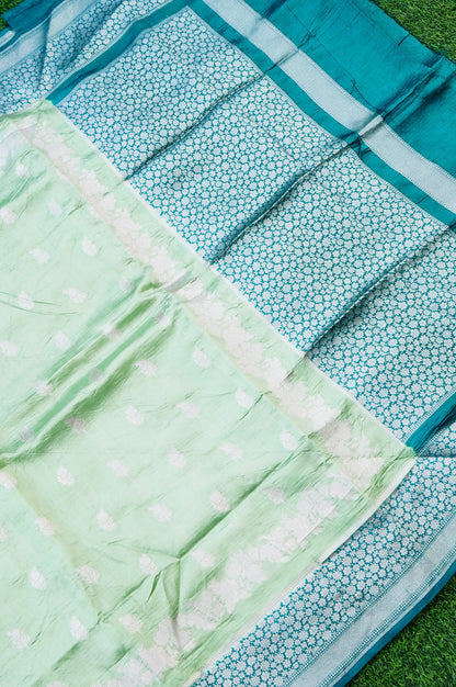 Pure Moonga Silk Handloom Banarasi Saree