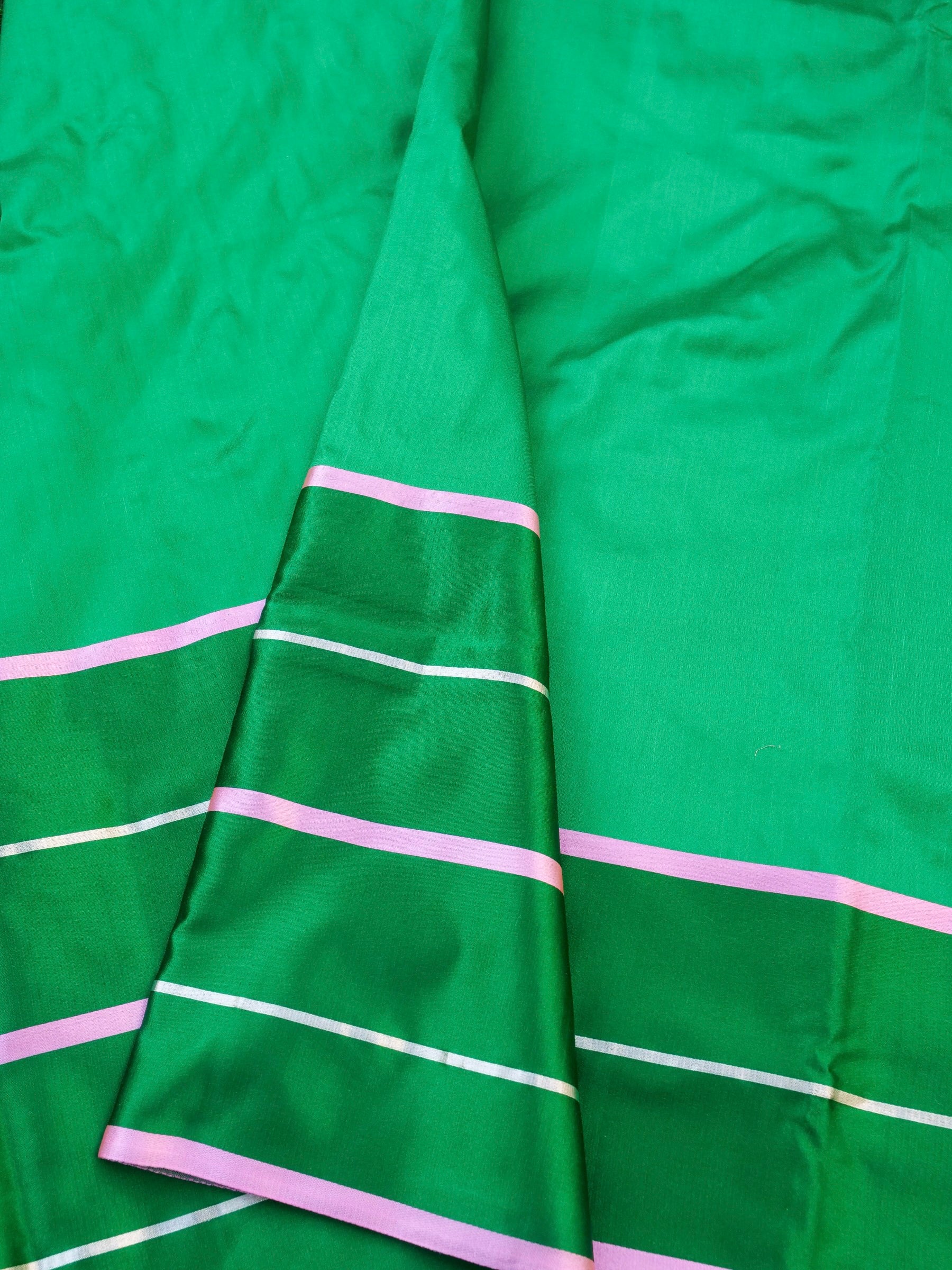 Handwoven Pure Mashru Silk Banarasi Saree - Khinkhwab