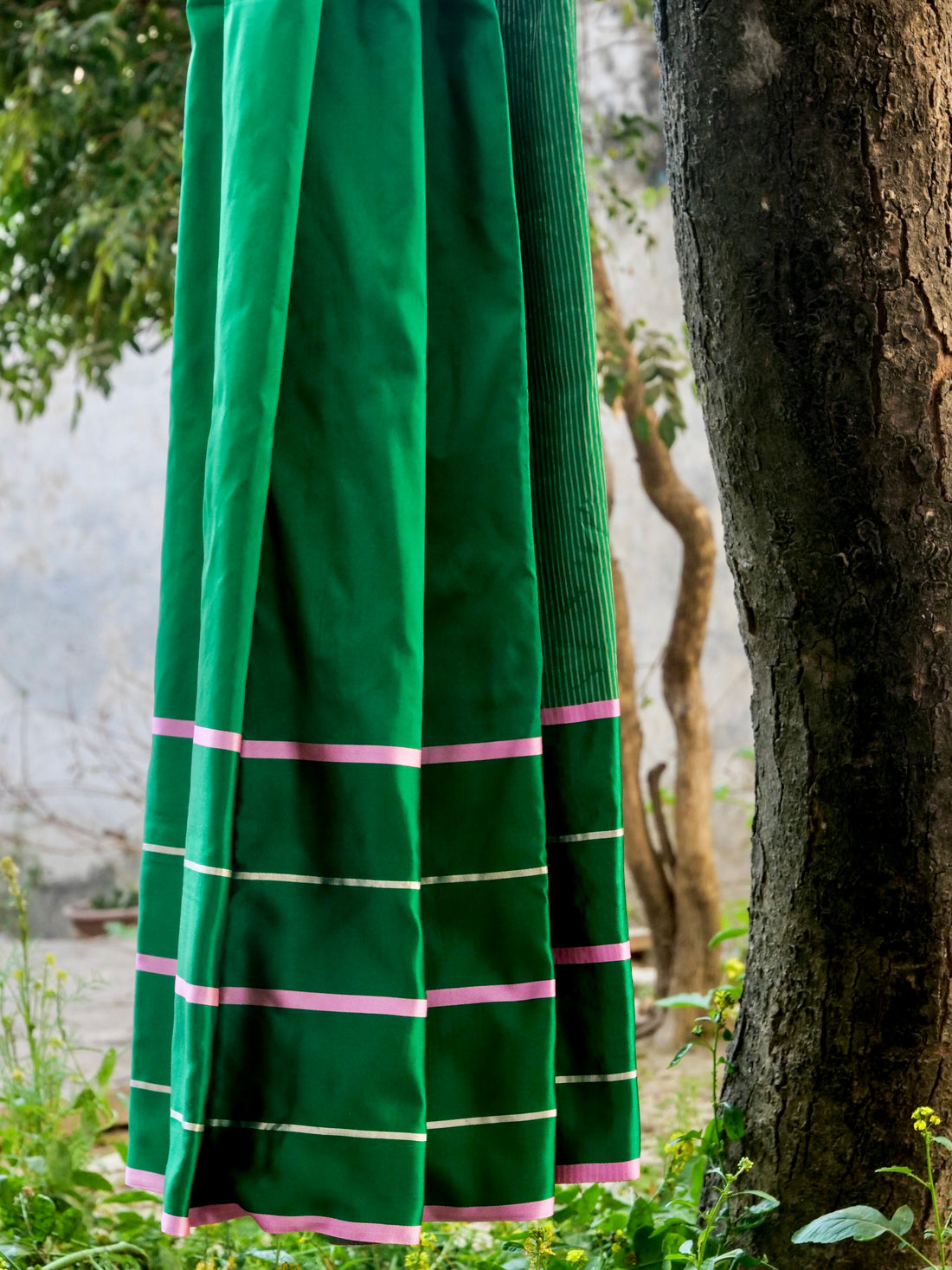 Handwoven Pure Mashru Silk Banarasi Saree - Khinkhwab