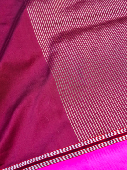 Handwoven Pure Mashru Silk Banarasi Saree - Khinkhwab