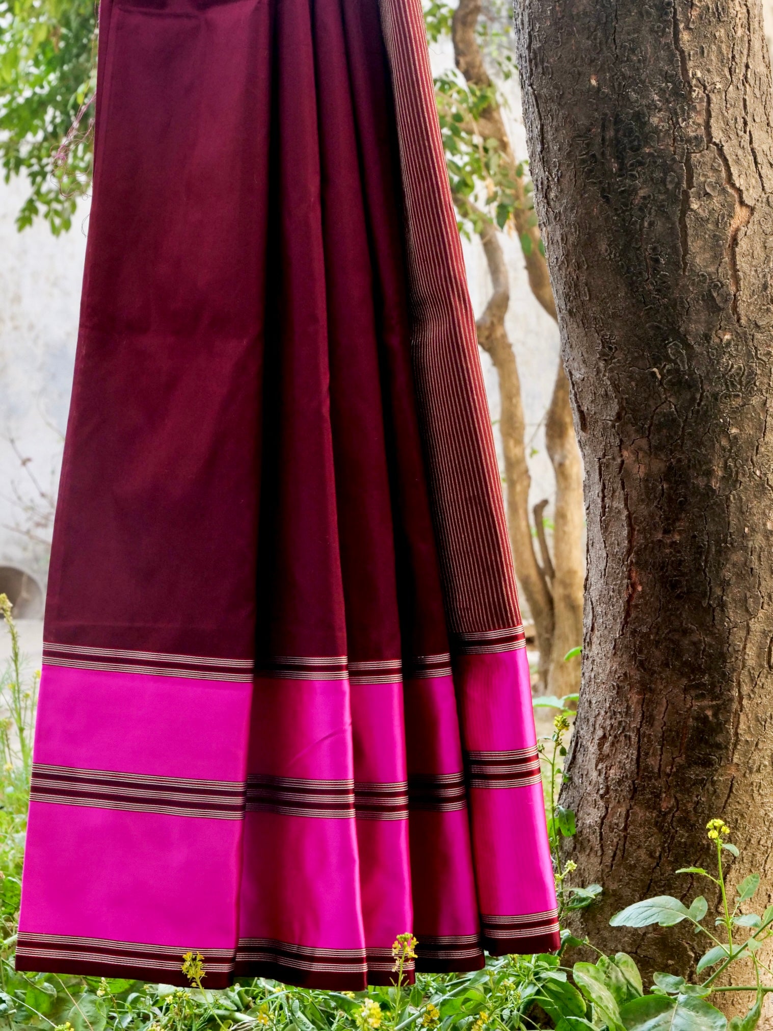 Handwoven Pure Mashru Silk Banarasi Saree - Khinkhwab