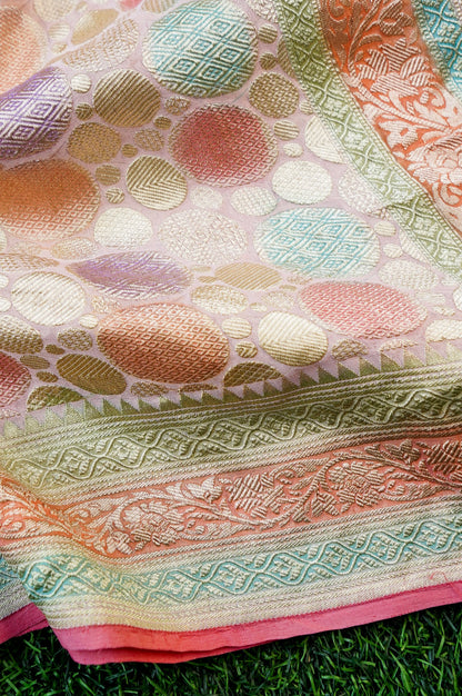 Handloom Pure Georgette Banarasi Saree