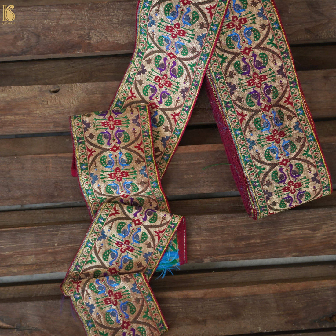 Banarasi Semi Silk Purple Border