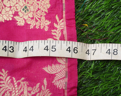 Hot Pink Banarasi Brocade Fabric