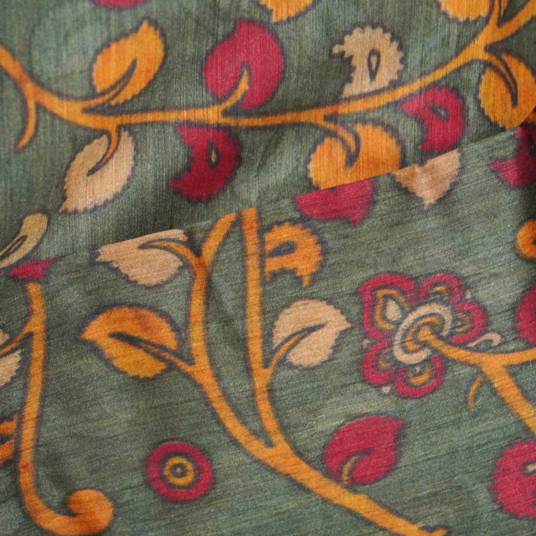 Pure Moonga Silk Print Fabric