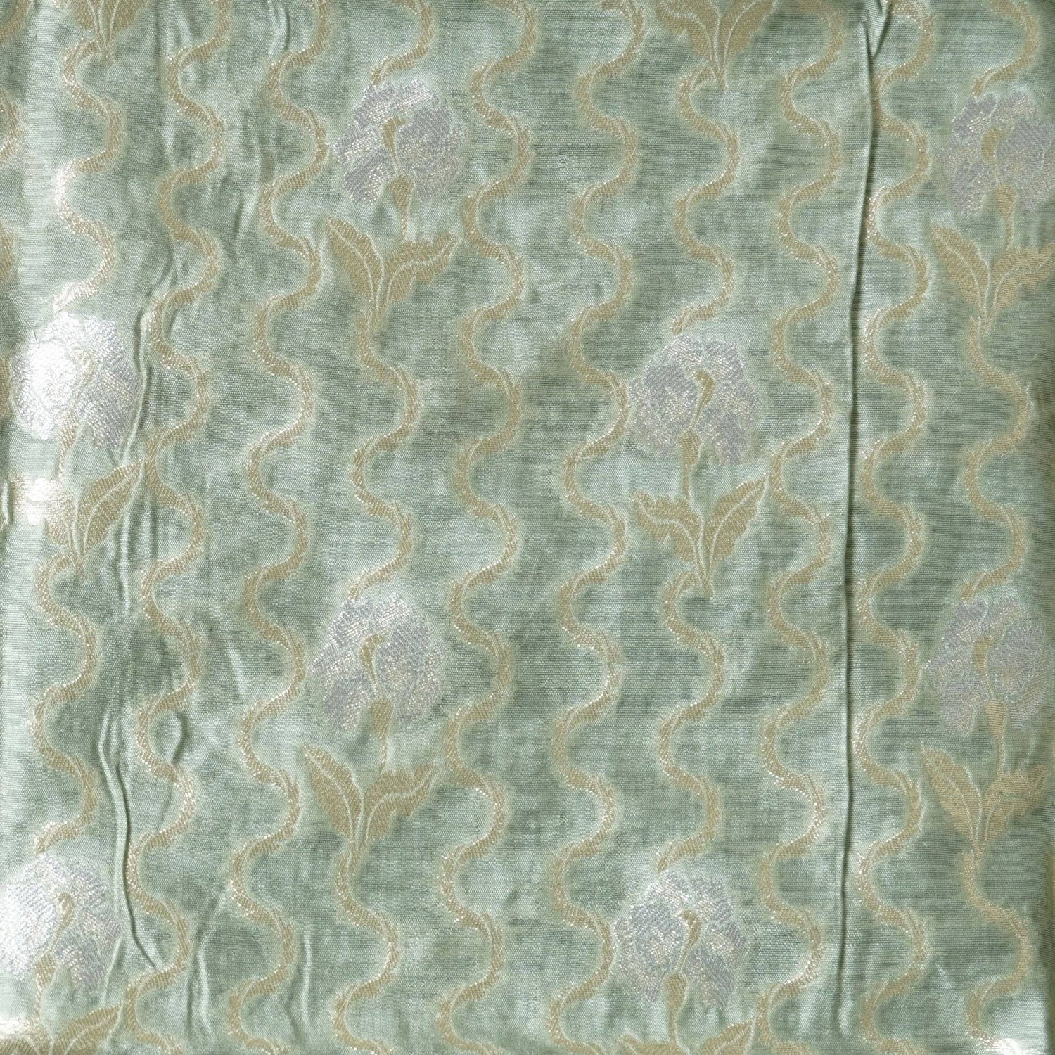 Pure Cotton Silk Banarasi Fabric