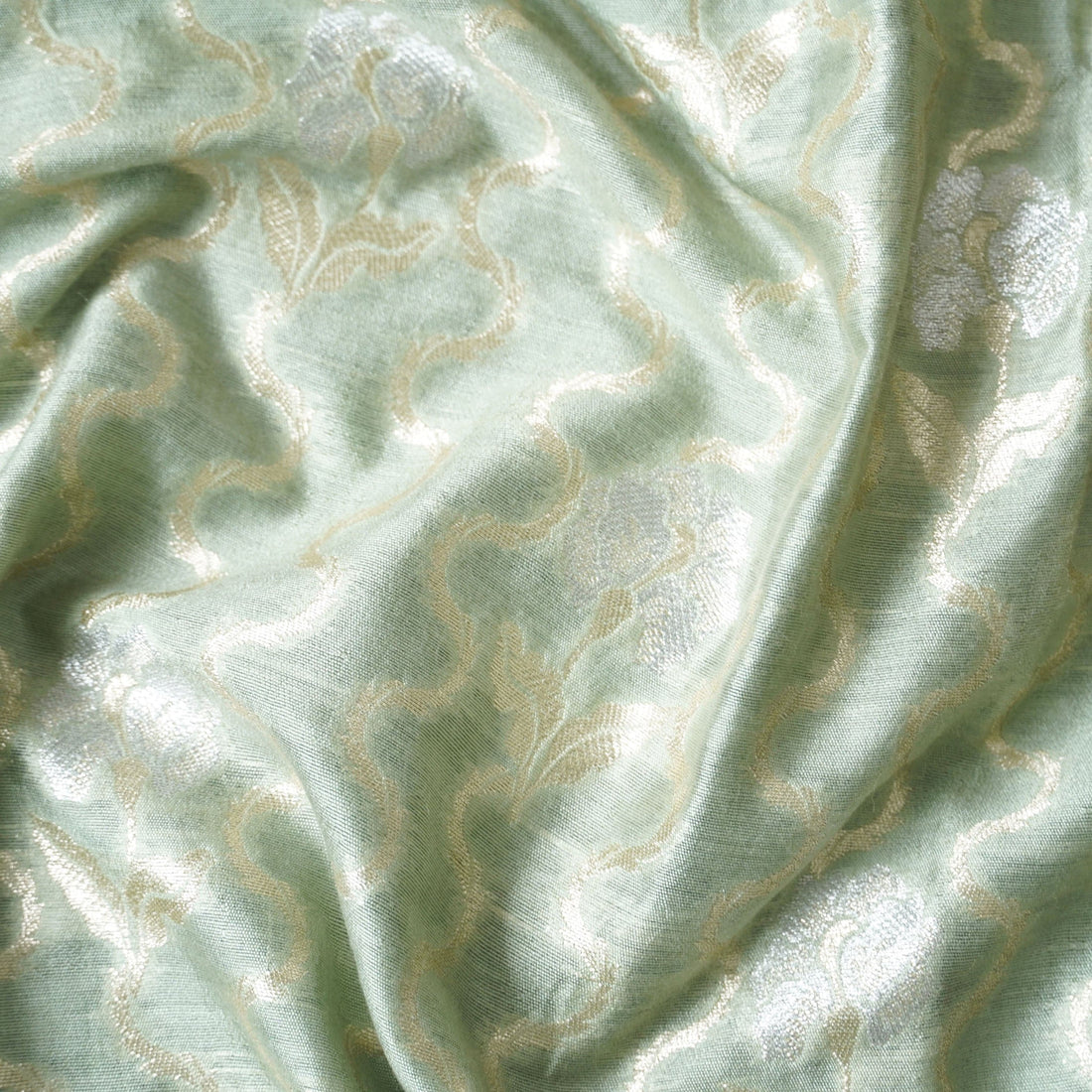 Pure Cotton Silk Banarasi Fabric