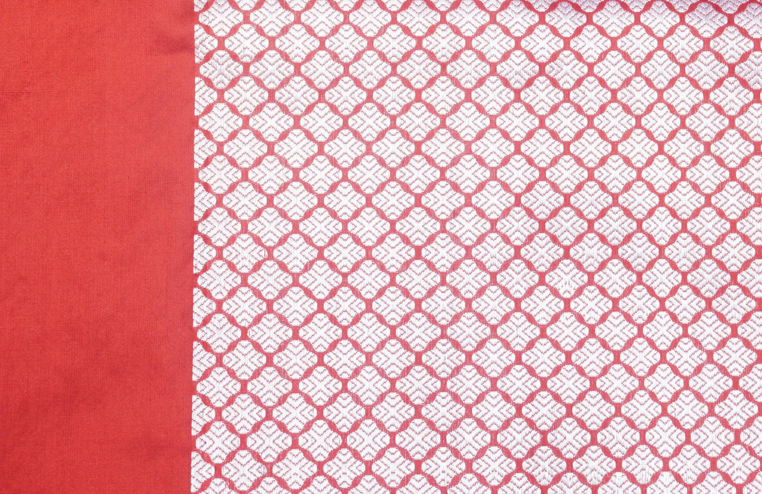 Grey &amp; Red Pure Tussar Silk Handloom Banarasi Kadhiyal Border Saree