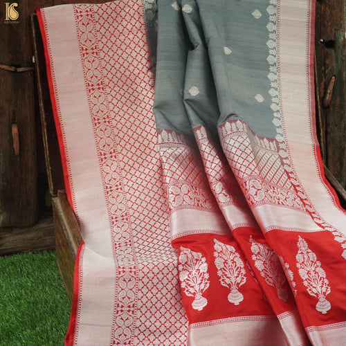 Banarasi Tussar Silk Handloom Saree