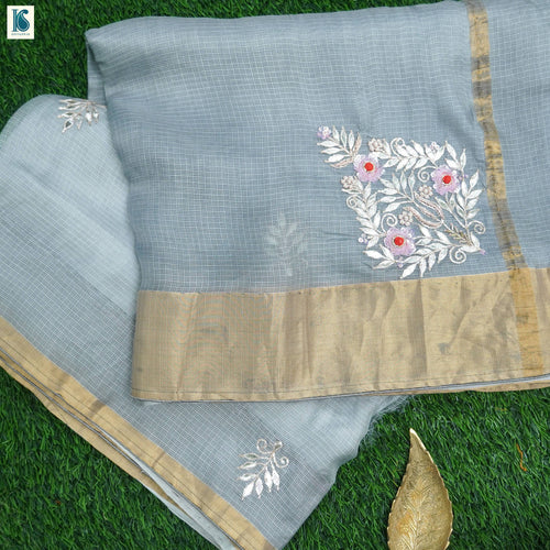 Handloom Kota Silk Gotta Patti Sari