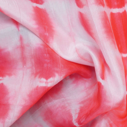 Pink Pure Silk Shibori Fabric