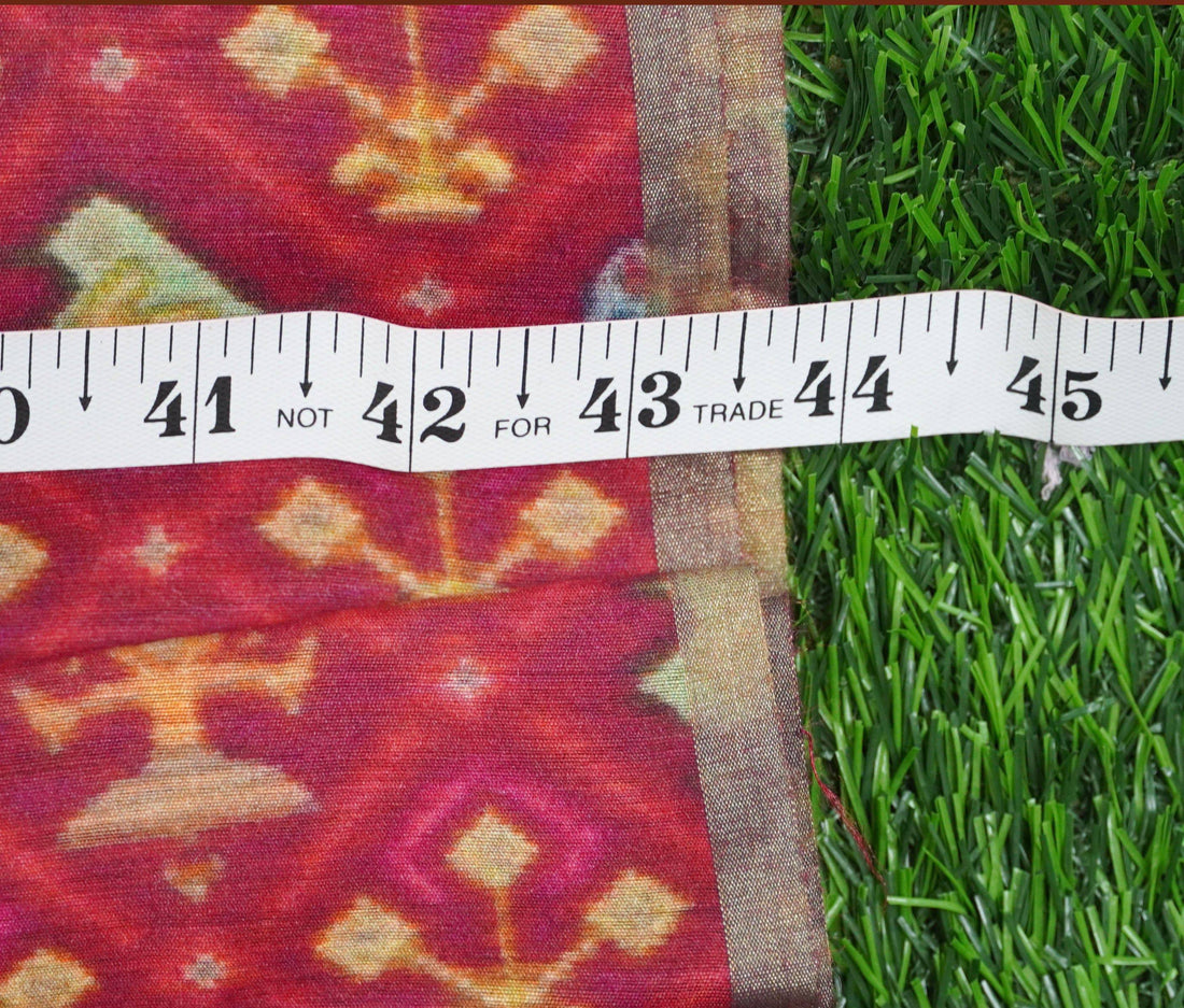 Pure Moonga Silk Print Fabric