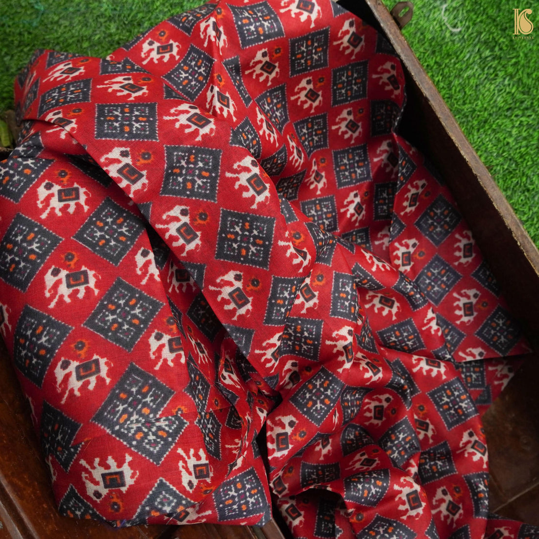 Pure Tussar Georgette Silk Print Fabric