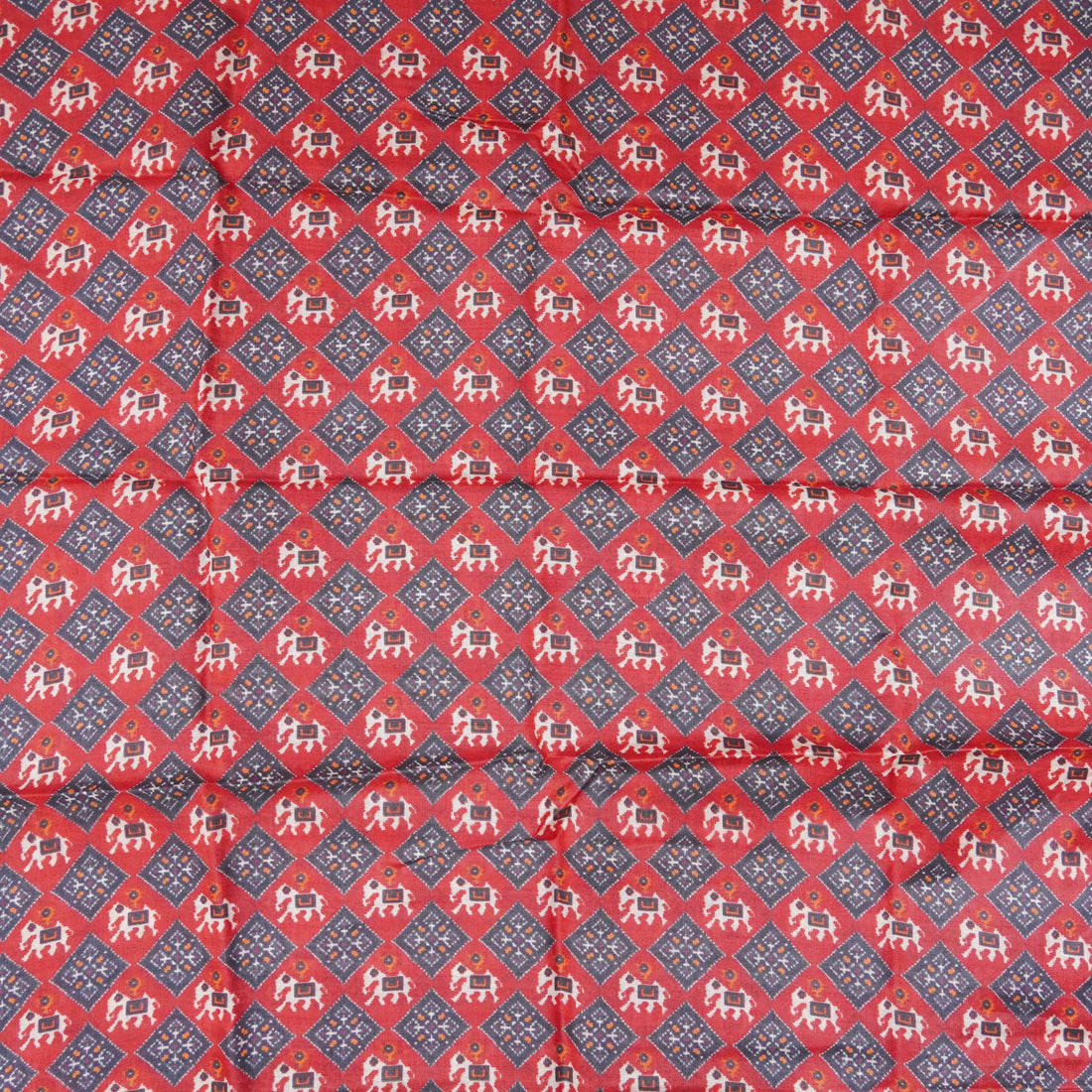 Pure Tussar Georgette Silk Print Fabric