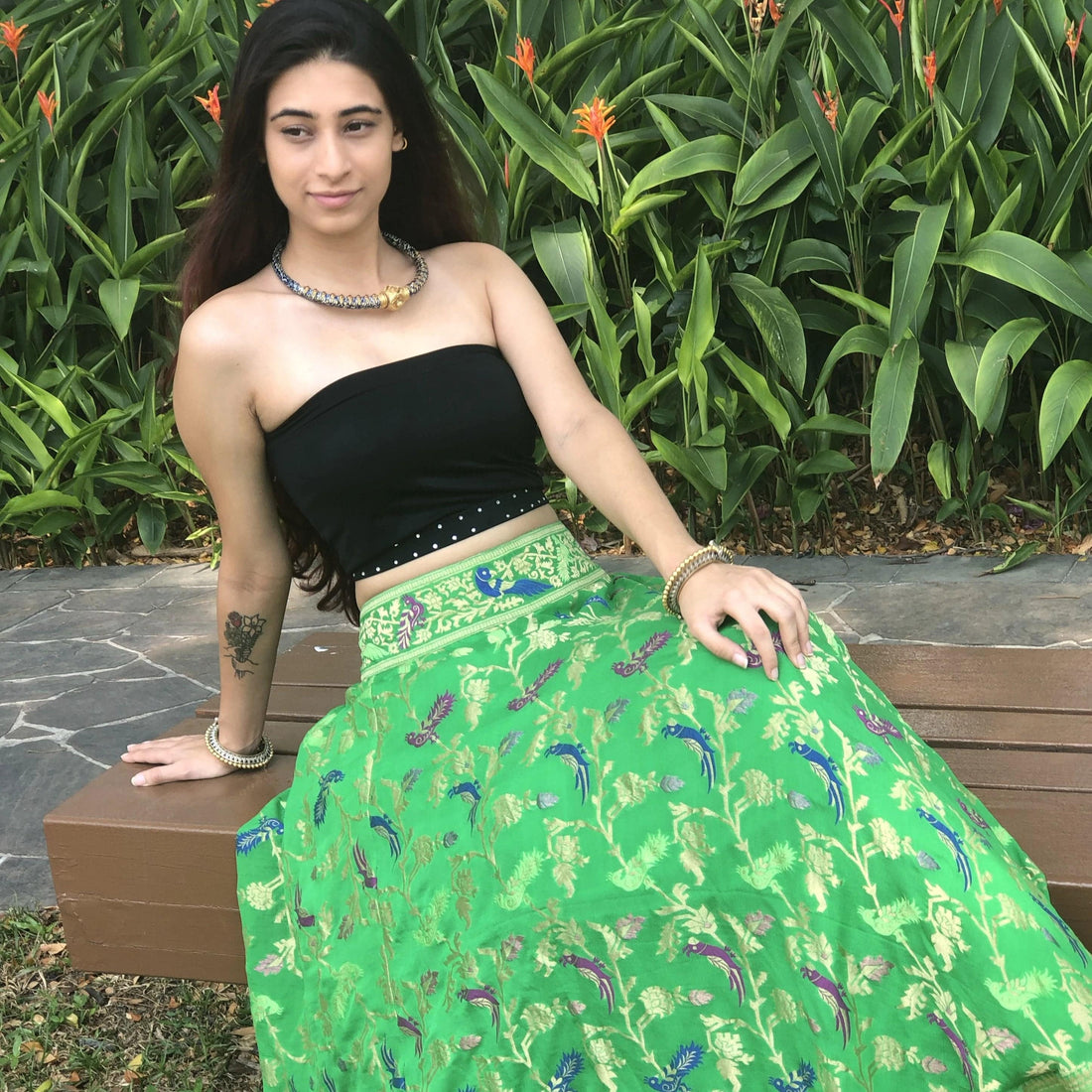 Banarasi Georgette Stitched Lehenga
