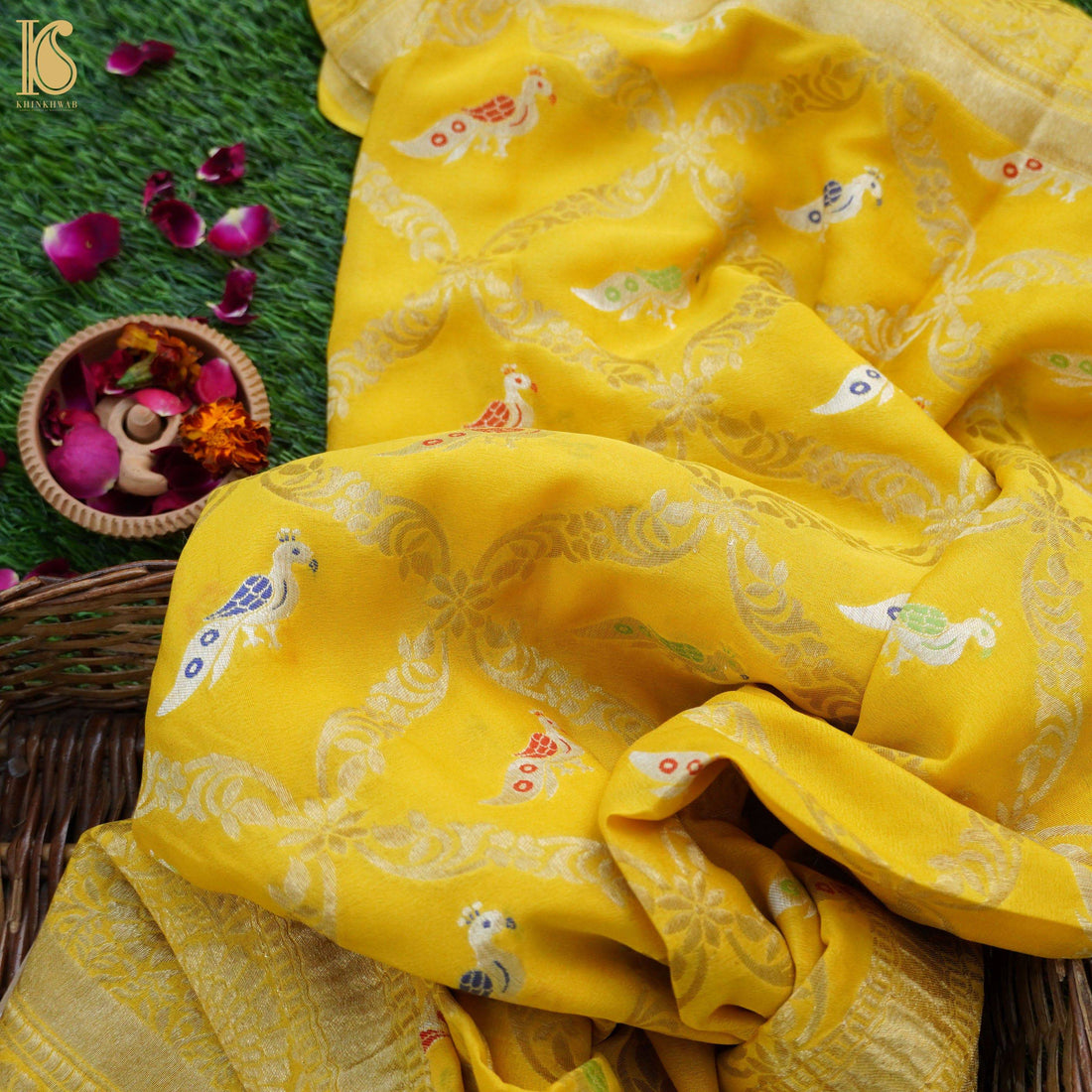 Handloom Banarasi Georgette Dupatta