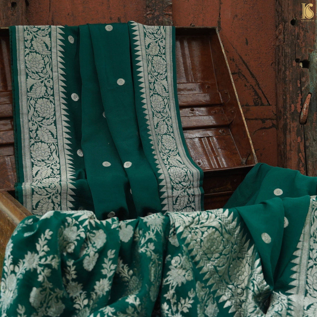 Banarasi Ashrafi Boota Georgette Saree