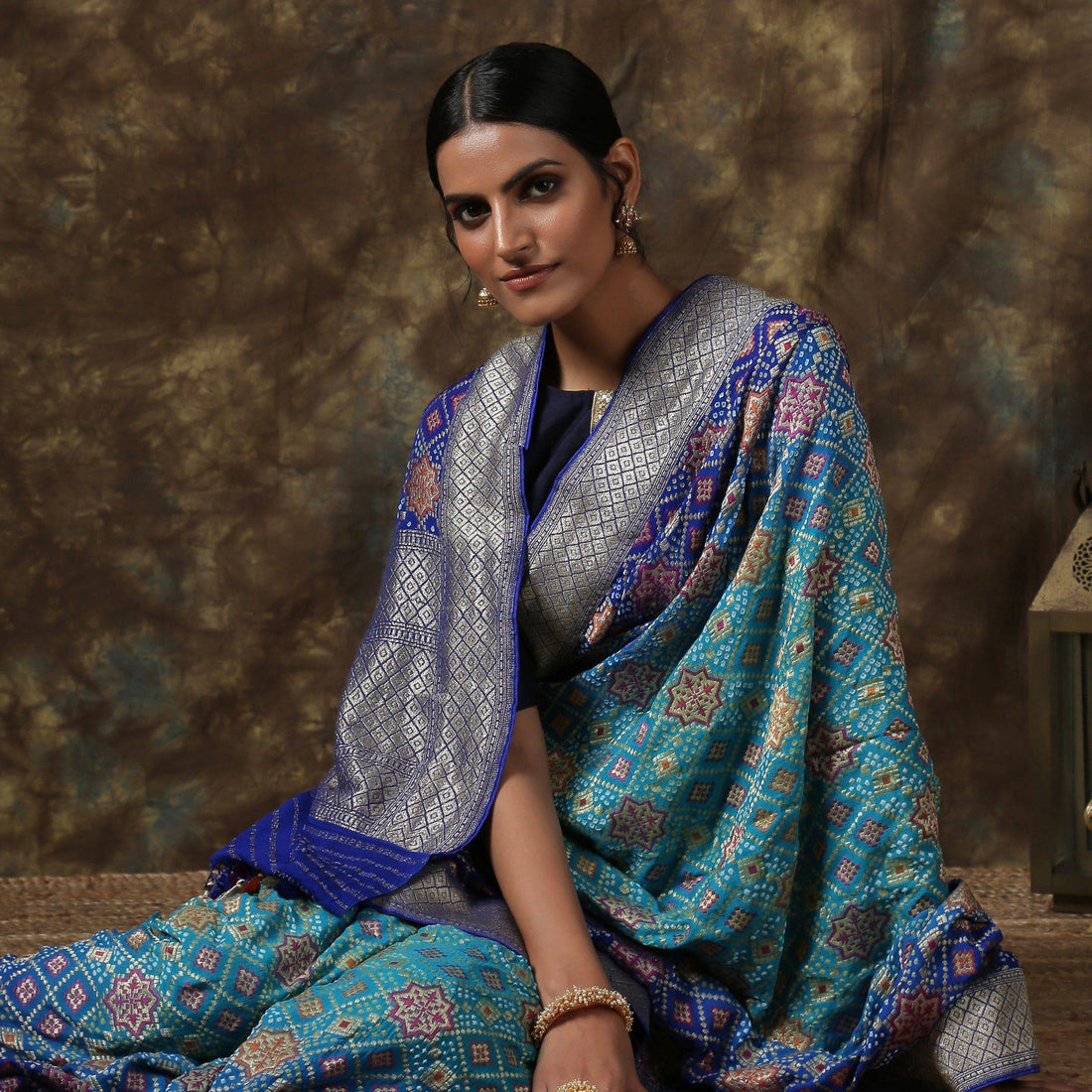 Banarasi Georgette Bandhani Saree