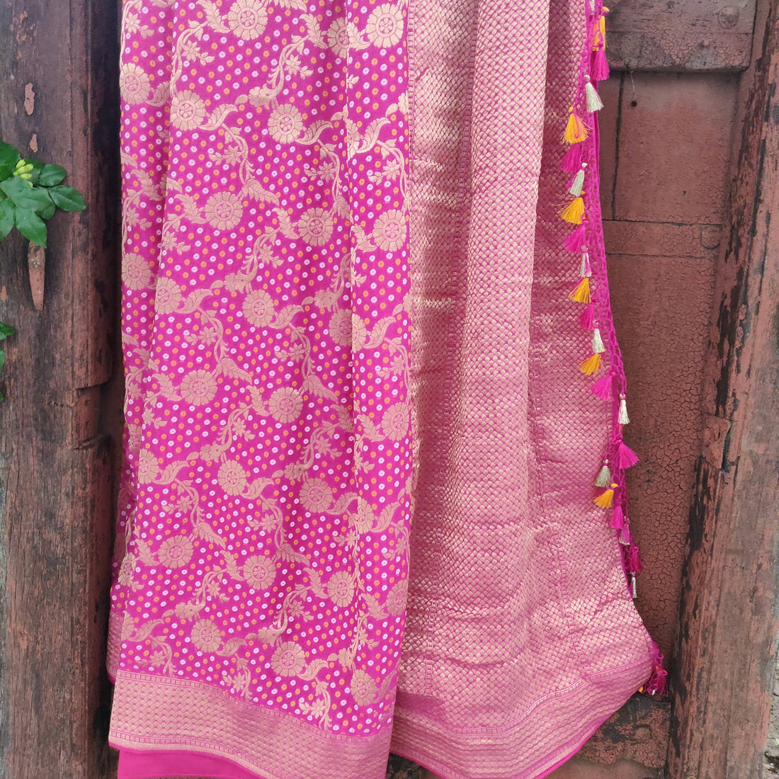 Pure Georgette Handloom Banarasi Saree