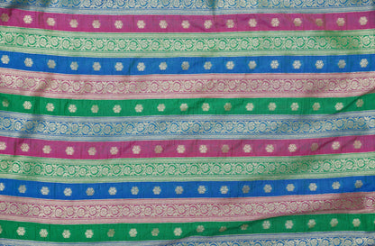 Brocade Silk Rangkat Banarasi Fabric