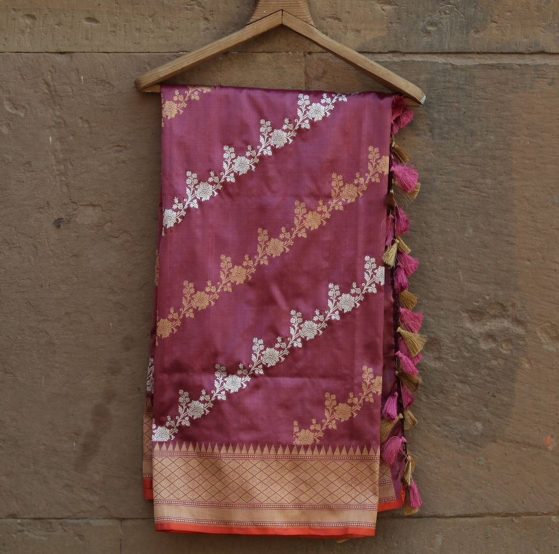 Pure Katan Silk Handloom Banarasi Dupatta