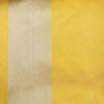 Handloom Banarasi Katan Silk Yellow Saree