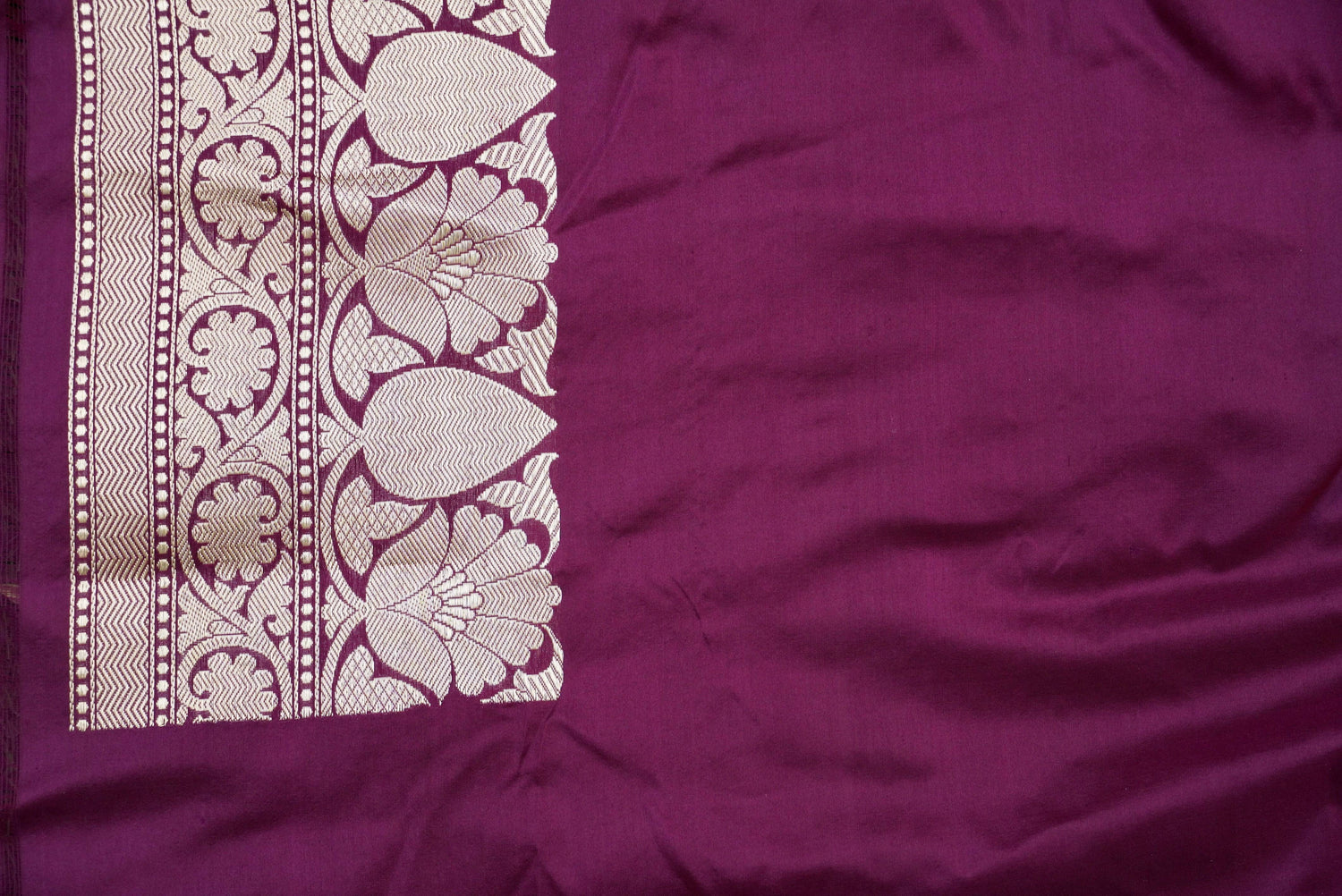 Handwoven Katan Silk Banarasi Fabric - 3 Piece
